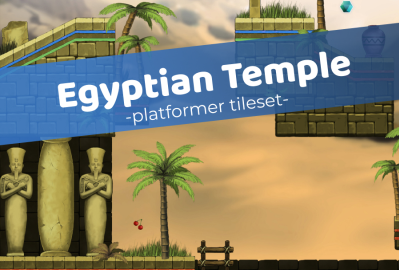 Egyptian Temple - Platformer Tileset main cover image