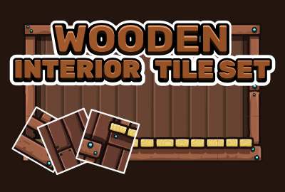 Wooden interior tileset main cover image