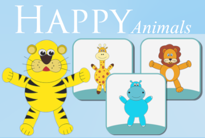 Happy Animals - Memory Game main cover image