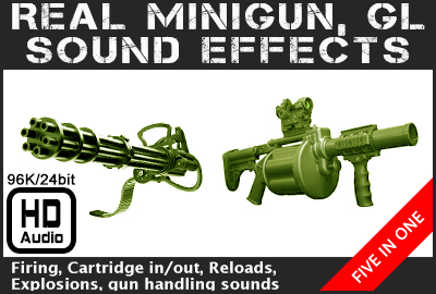 AAA Real Minigun and Grenade Launcher Sounds main cover image
