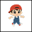 Red Cap Boy Character Sprite Sheet with 7 Animations icon
