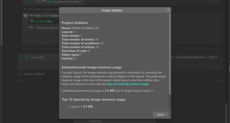 Infinite Scrollable List - Ultimate Solution for Construct 3