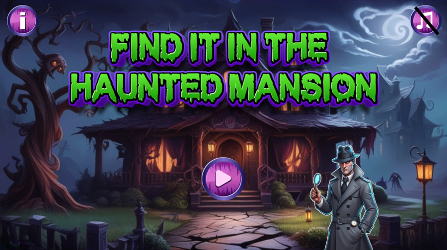 Find It In The Haunted Mansion - Source Code Included (C3P)