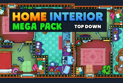 Top down home interior mega pack main cover image