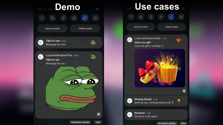Local Notification Plus - Construct 3 Addons