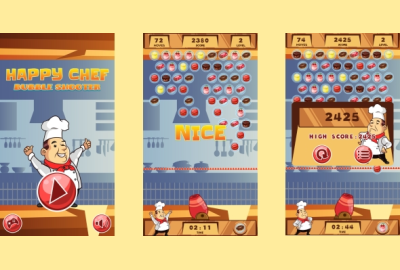 Happy Chef Bubble Shooter main cover image