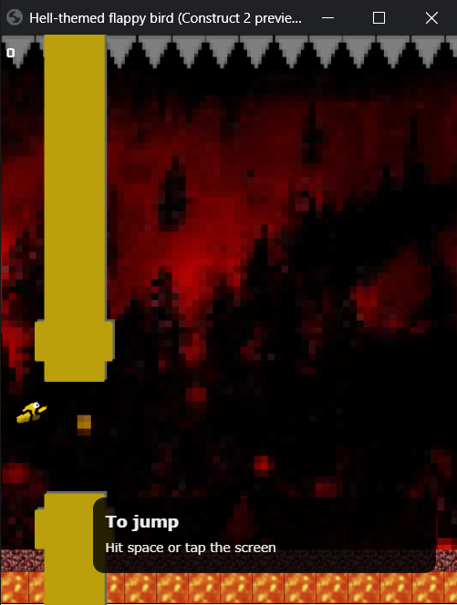 Hell-themed Flappy Bird - Free Addicting Game