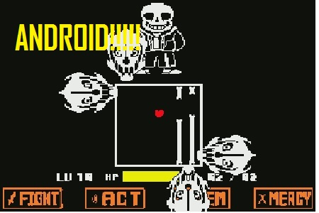 I created a game Sans in game creator for Android: undertale Sans