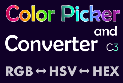 HSV RGB System and Custom Color Picker/Converter for Construct 3 main cover image