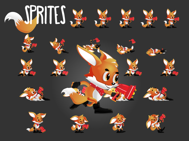 tails the fox sprites
