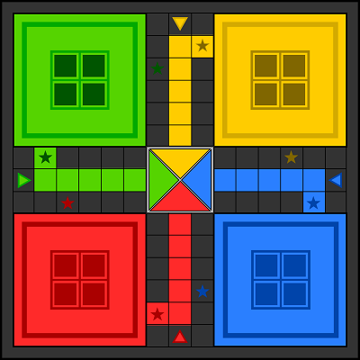 Ludo Game Board Template