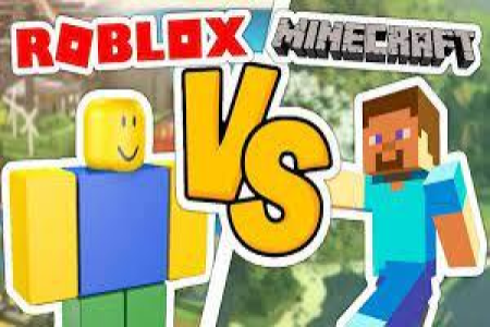 ROBLOX Vs Minecraft Free Games online for kids in Nursery by