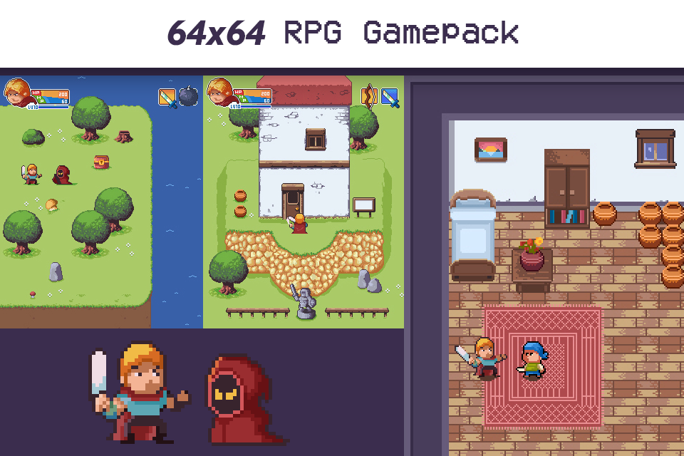 I'm a pixel artist creating game assets for developers, and this one is a  totally free asset with character included included : r/gamemaker