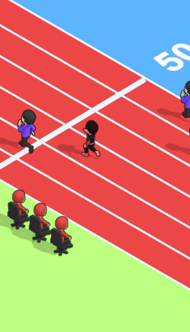 2021 games concept com diversos athletic running sprint na pista