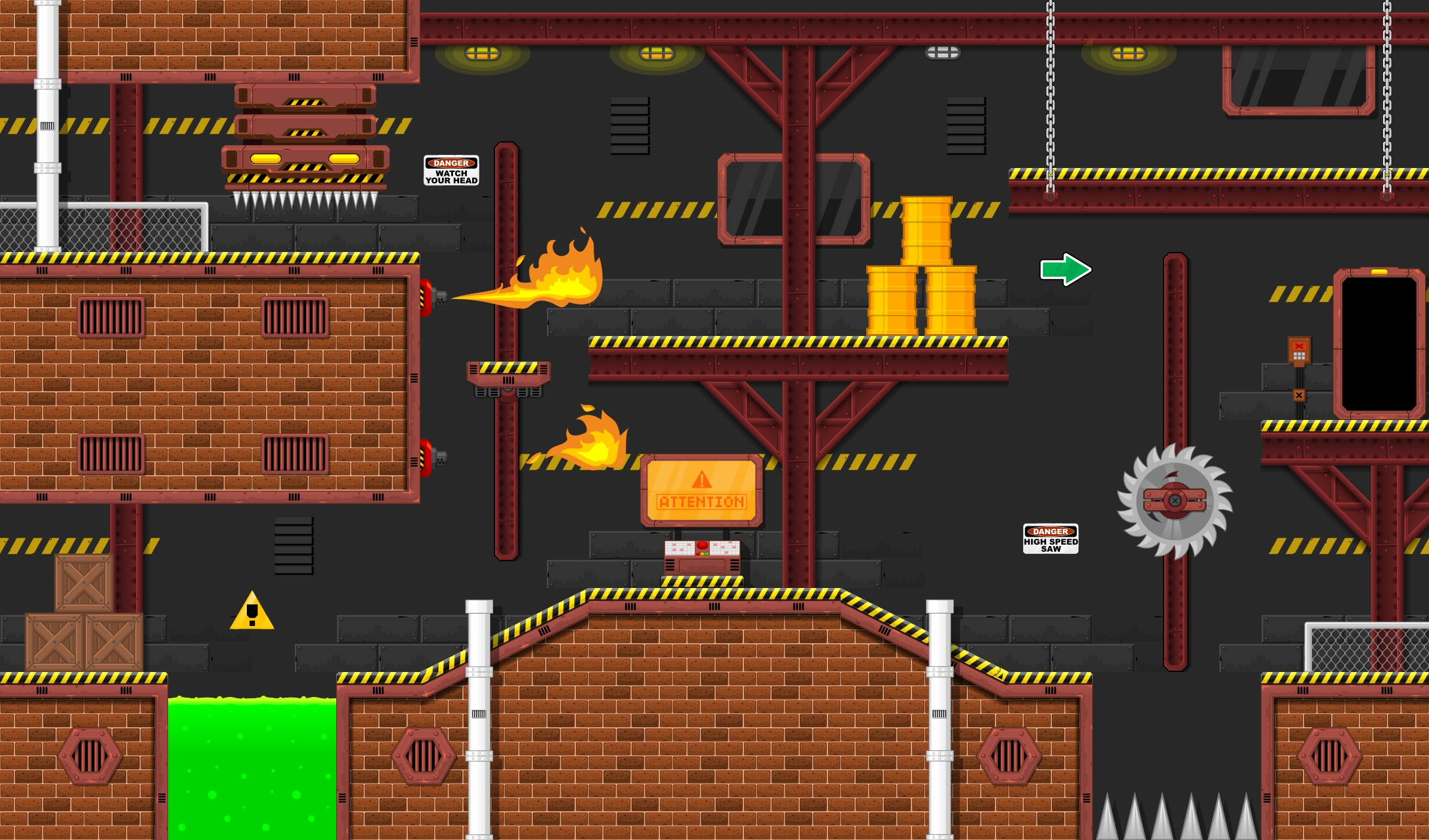 The Factory Platformer Tileset Game Tilemaps